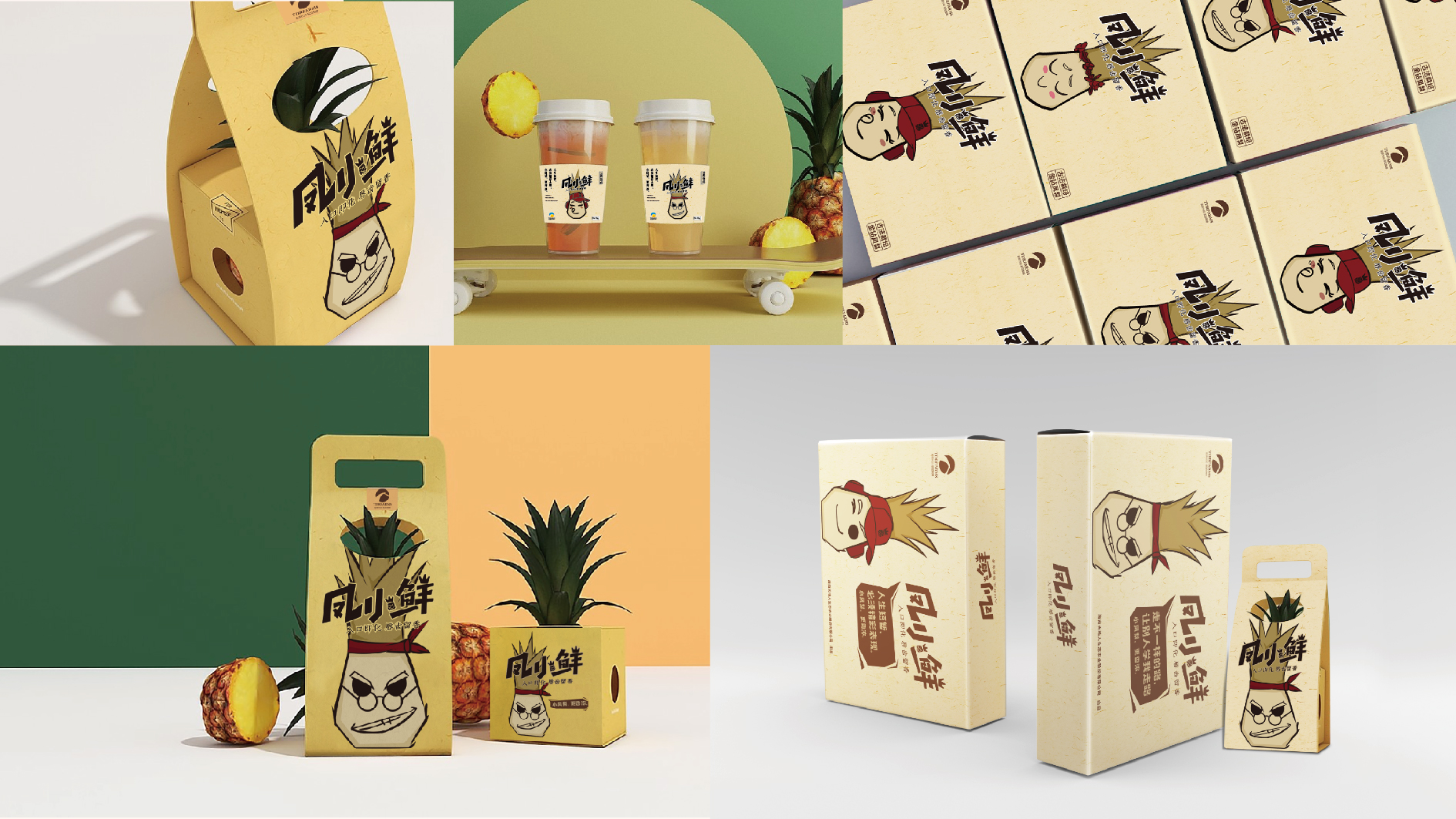 韶关凤小鲜凤梨品牌形象设计